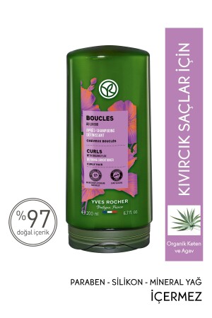 Kıvırcık ve Dalgalı Saçlar İçin (Boucle) Bukle Belirginleştirici Saç Kremi - Vegan-200 ml - 3