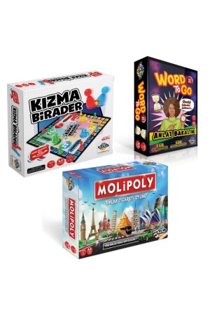 Kızma Birader Word To Go Xl ( Tabu Xl) Edition Molipoly Ticaret Emlak Oyunu 3'lü Süper Set tabupolykizma - 4