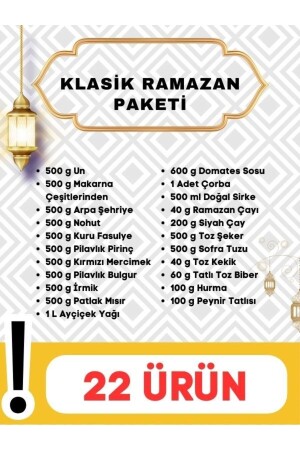 Klasik Ramazan Kolisi Paketi (yardım- Hediye- Erzak Kolisi) - 6