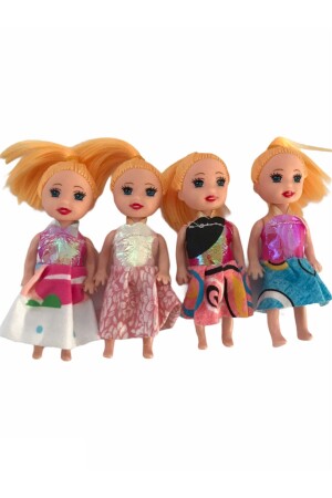 Kleine blonde Fingerpuppen, 4er-Pack - 4