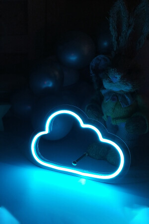 Kleiner, wolkenförmiger Neon-LED-Leuchttisch für das Kinderzimmer, 20 x 14 cm, TBM-1318 - 6