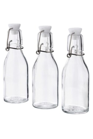 Kleines Glasflaschen-Set, 3-teilig, 15 cl KORKEN - 2