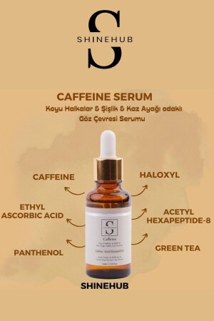 Koffein-Serum – Augenringe – Schwellungen – Prellungen und Krähenfüße – Fokussiert auf die Augenkontur – Koffein-Serum unter den Augen - 7