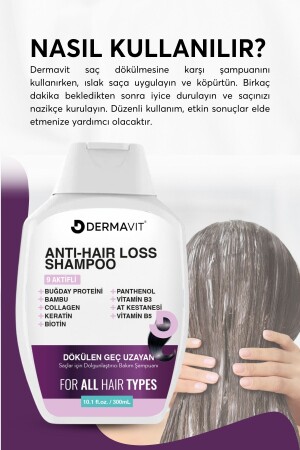 Kolajen Ve Keratin Saç Dökülmesine Karşı Hızlı Sac Uzatan Dolgunlaştırıcı Onarıcı Besleyici Şampuan - 4