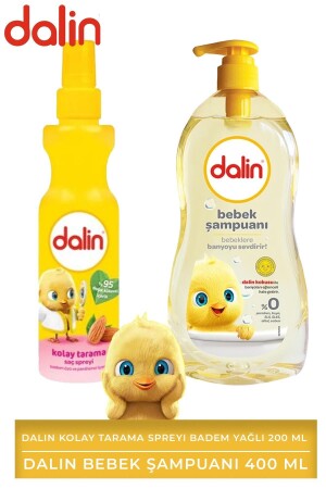 Kolay Tarama Spreyi Badem Yağlı 200 ml - Dalin Bebek Şampuanı 400 ml - 3