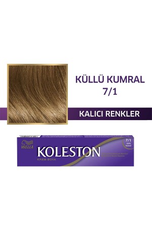 Koleston Einzeltubenfarbe 7/1 Ashy Auburn - 2