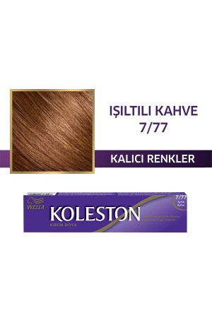 Koleston Einzeltubenfarbe 7/77 Sparkling Brown - 1