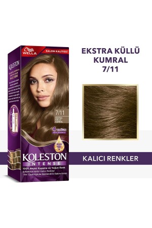 Koleston Intense Haarfärbemittel 7/11 Extra Ashy Auburn - 3