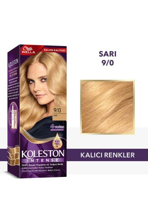 Koleston Intense Saç Boyası 9-0 Sarı - Salon Kalitesi - 3