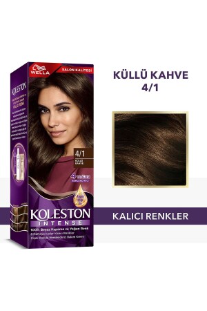 Koleston Intensive Haarfarbe 4/1 Aschbraun - 2