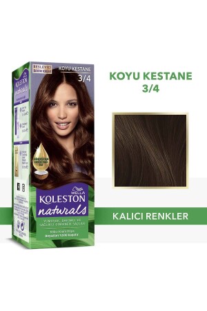 Koleston Naturals Haarfärbemittel 3/4 Dark Chestnut - 1