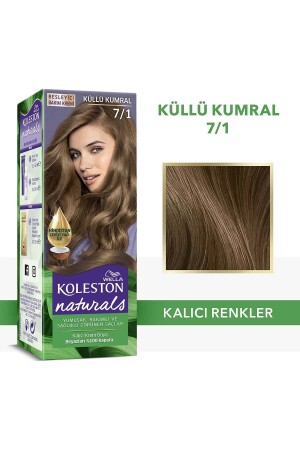 Koleston Naturals Haarfärbemittel 7/1 Ashy Auburn - 3