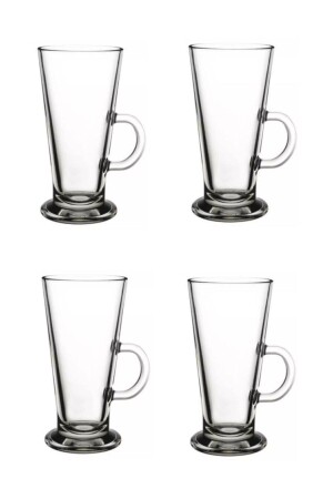 Kolumbianisches Latte-Glas-Set mit vier Gläsern 48687797 - 5