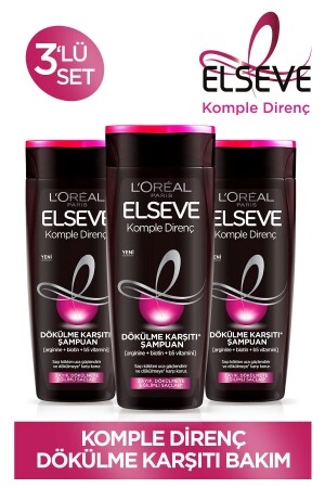 Komple Direnç Dökülme Karşıtı Şampuan 360 ml 3'lü Set - 3