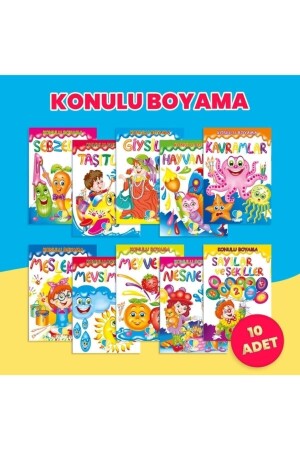 Konulu Boyama Kitapları Seti 9786059290715 - 1