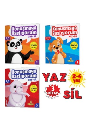 Konuşmaya Başlıyorum Serisi (türkçe'de En Çok Kullanılan 1000 Kelime) (2-4 Yaş) Yaz-sil Kitaplar - 4