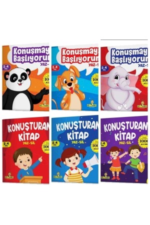 Konuşmaya Başlıyorum Ve Konuşturan Kitaplar Yaz-sil 6 Kitap 4 Kalem - 3