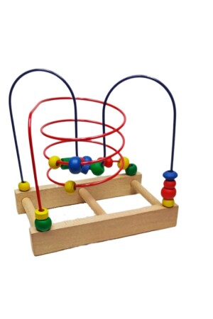 Koordinationsspiel aus Holz, klein – (25 x 25 x 15 cm – Konzeptentwicklungsspielzeug – bunt) TYC00209757709 - 2