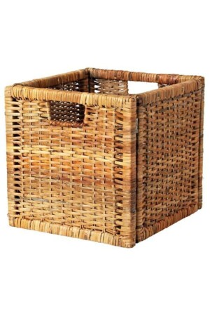 Korbbox-Organizer Meridyendukkan 32 x 35 x 32 cm, 1 Stück, Rattan, vielseitig einsetzbar - 2