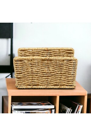 Korbgeflecht, Rattan, Serviettenhalter, Aufbewahrungsbox, Organizer, quadratisch - 4