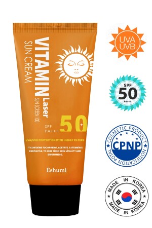 Korean Çil Ve Leke Karşıtı Aydınlatıcı Vitamin Laser Spf 50 Pa Yüksek Koruyuculu Güneş Kremi ESH03 - 3