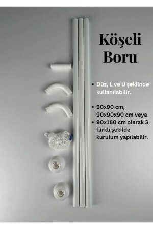 Köşeli Banyo Borusu L Duş Borusu - 2