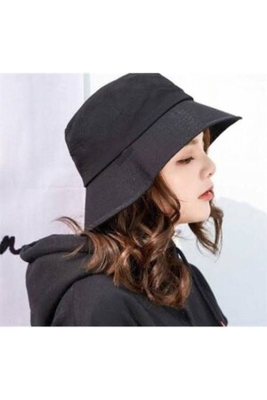 Kova Model Balıkçı Bucket Hat Siyah Şapka HMN-12 - 2