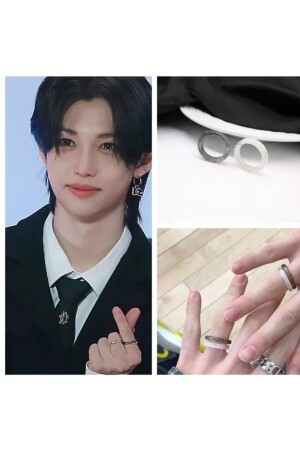 Kpop Straykıds Hyunlix Hyunjin-Felix Ring - 3