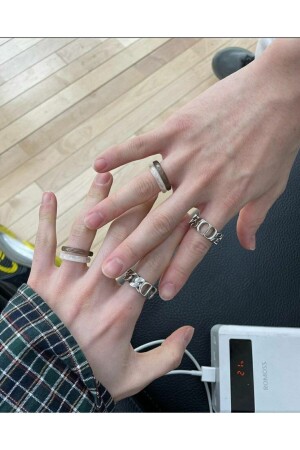 Kpop Straykıds Hyunlix Hyunjin-Felix Ring - 4