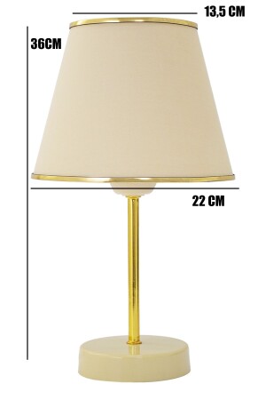 Krem Gold Safir Modern Abajur - 6