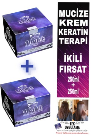 Krem Keratin Terapi Mucize Bakım Aylarca Kalıcı Bakımlı Ve Düz Saçlar Brezilya Fönü 2 Li Fırsat - 3