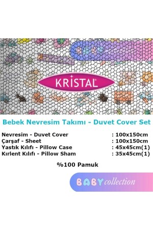 Kristal Princess Bebek Nevresim Takımı %100 Pamuk princessnevresim - 4