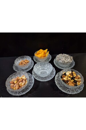 Kristal Tabak Ve Kase Takım 12 Parça Set - Çerezlik & Pasta & Sunum zh5489080 - 8