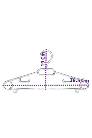 Kristall-Kleiderbügel, transparent, groß, Kleiderbügel, 24 Stück, Kristall, 24 Stück - 6