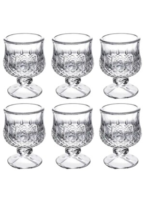 Kristallgeschliffenes Glas, 6 Stück, Kaffee-, Wasser-/Likörglas/Glasbecher - 5