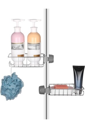 Küche Badezimmer Dusche Wasserhahn Top Rack Seife Schwamm Aufhänger Regal einstöckig - 7