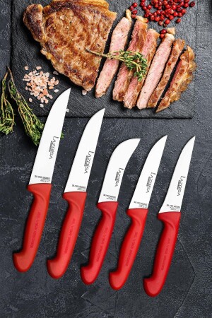 Küchenmesserset Fleisch Brotwolf Gemüsemesser - Silber Serie 403 - 4