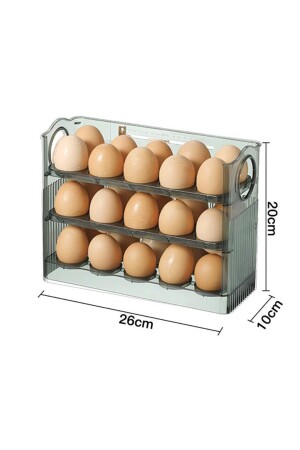 Kühlschrank-Eier-Organizer mit 3 Ablagen SC4301 - 6