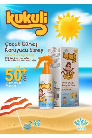 Kukuli Çocuk Güneş Koruyucu Krem Sprey Spf50 150 ml ( Orijinal Lisanslı Ürün) eoox - 2