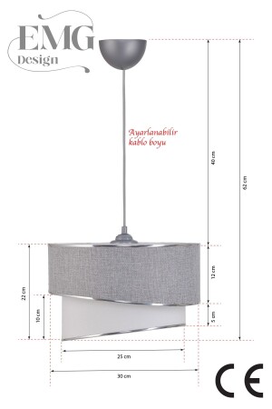 Kumaş Galaksi Modern Pasta Avize Yatak Odası Çocuk Odası - 4