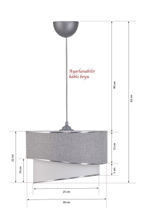 Kumaş Galaksi Modern Pasta Avize Yatak Odası Çocuk Odası - 10