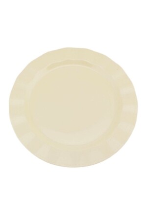 Kunststoffteller Hart Luxus 26 cm (10 Stück) Farbe Creme - 3