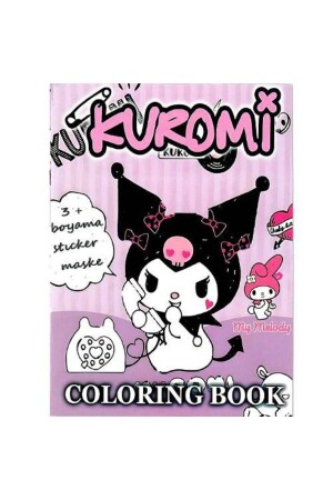 Kuromi Boyama Kitabı Stickerlı (16 Sayfa) - 2