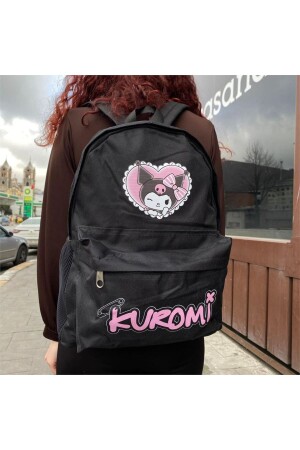 Kuromi Heart Schulrucksack mit Wasserflasche - 2