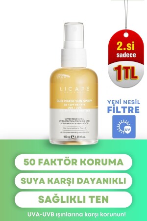 Kuru Ve Hassas Ciltler Için Iki Aşamalı-su Bazlı Ve Suya Dayanıklı Güneş Kremi 100ml - 2