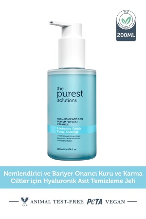 Kuru ve Karma Ciltler için Nemlendirici ve Bariyer Onarıcı Temizleme Jeli 200 ml - 2