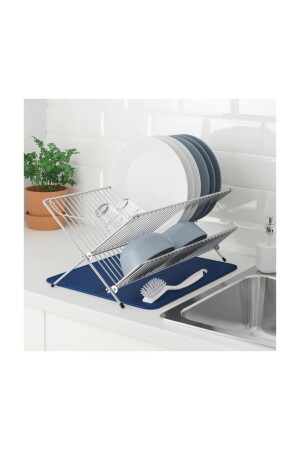 Kvot faltbarer Geschirrkorb aus verzinktem Stahl BRBN-KVOT-DISH RACK - 1