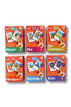 Lali Publications 5n1k-Kartenspiel zur Unterstützung der Sprechfähigkeiten. Was, wo, wie, wer, warum, wann, Laliset - 1