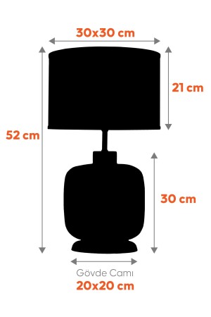 Lampenschirm aus Glas in intensivem transparentem Gold - 6