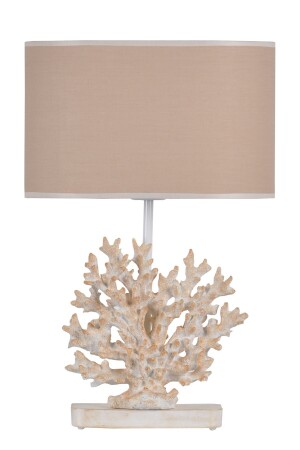 Lampenschirm in modernem Design, Koralle, Weiß, Beige, qdecmerabj010 - 3